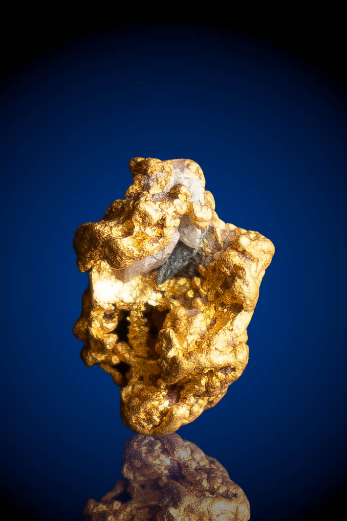 (image for) Gleaming, Buttery Natural Gold Nugget - New Zealand - 0.94 Grams