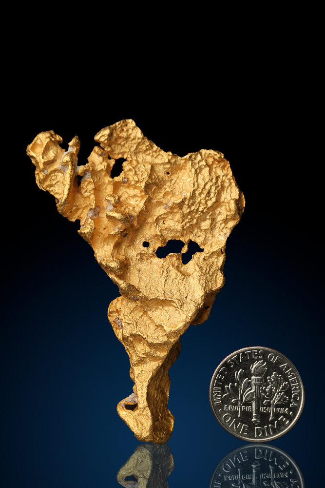 thumbnail image 2 of Australian Gold Nugget 1.53 Grams – Natural Native High Quality Hand Prospected, Certified 91.6% Fineness 2 of 2