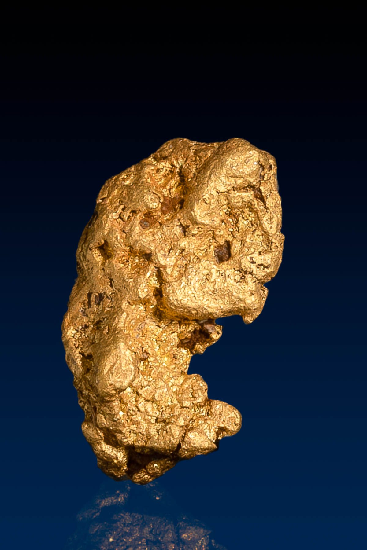Peanut Shaped Arizona Natural Gold Nugget - 1.98 grams