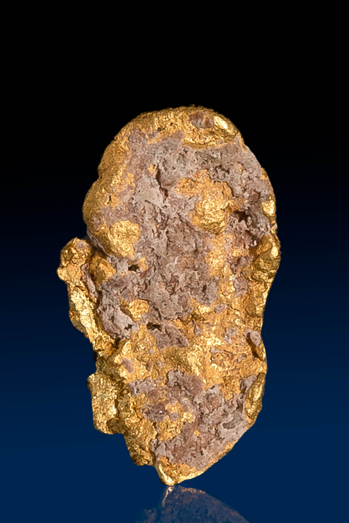 Oblong Flat Arizona Natural Gold Nugget - 1.22 grams