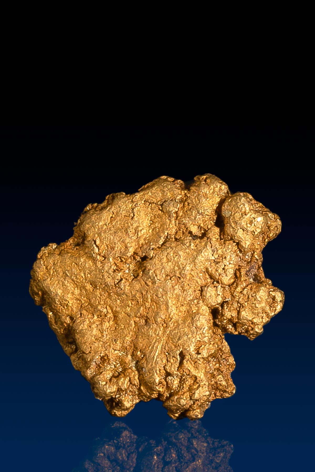 Round Rugged Natural Arizona Gold Nugget - 1.57 grams