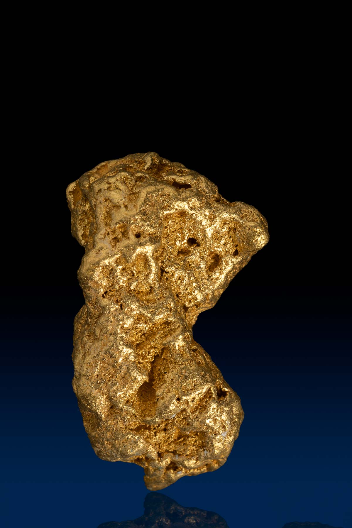 Peanut Shaped Australian Natural Gold Nugget - 14.3 grams