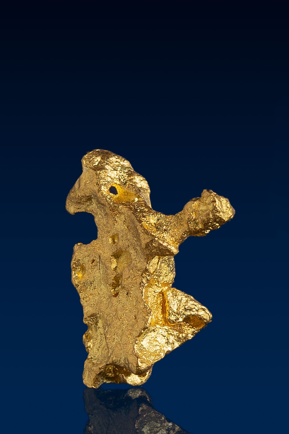 Oen-Armed Australian Natural Gold Nugget - 0.90 grams