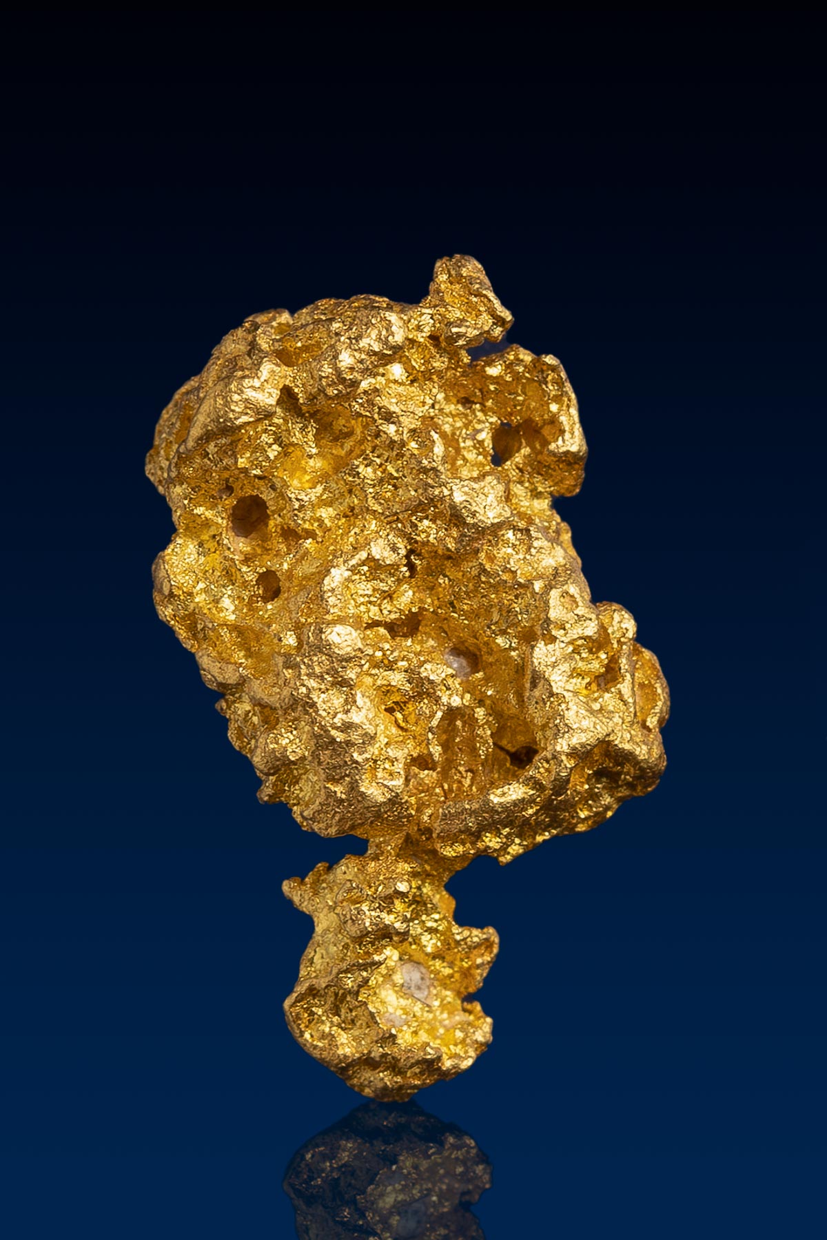 Australian Natural Gold Nugget on a Stand - 2.95 grams