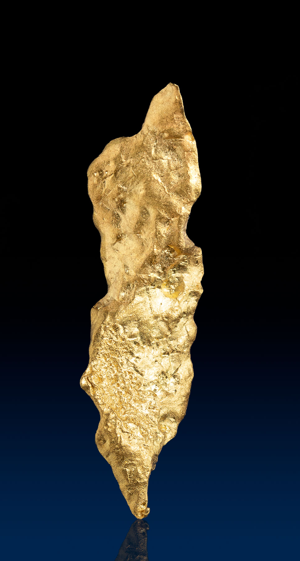 Tall Pointed Australian Natural Gold Nugget - 4.66 grams