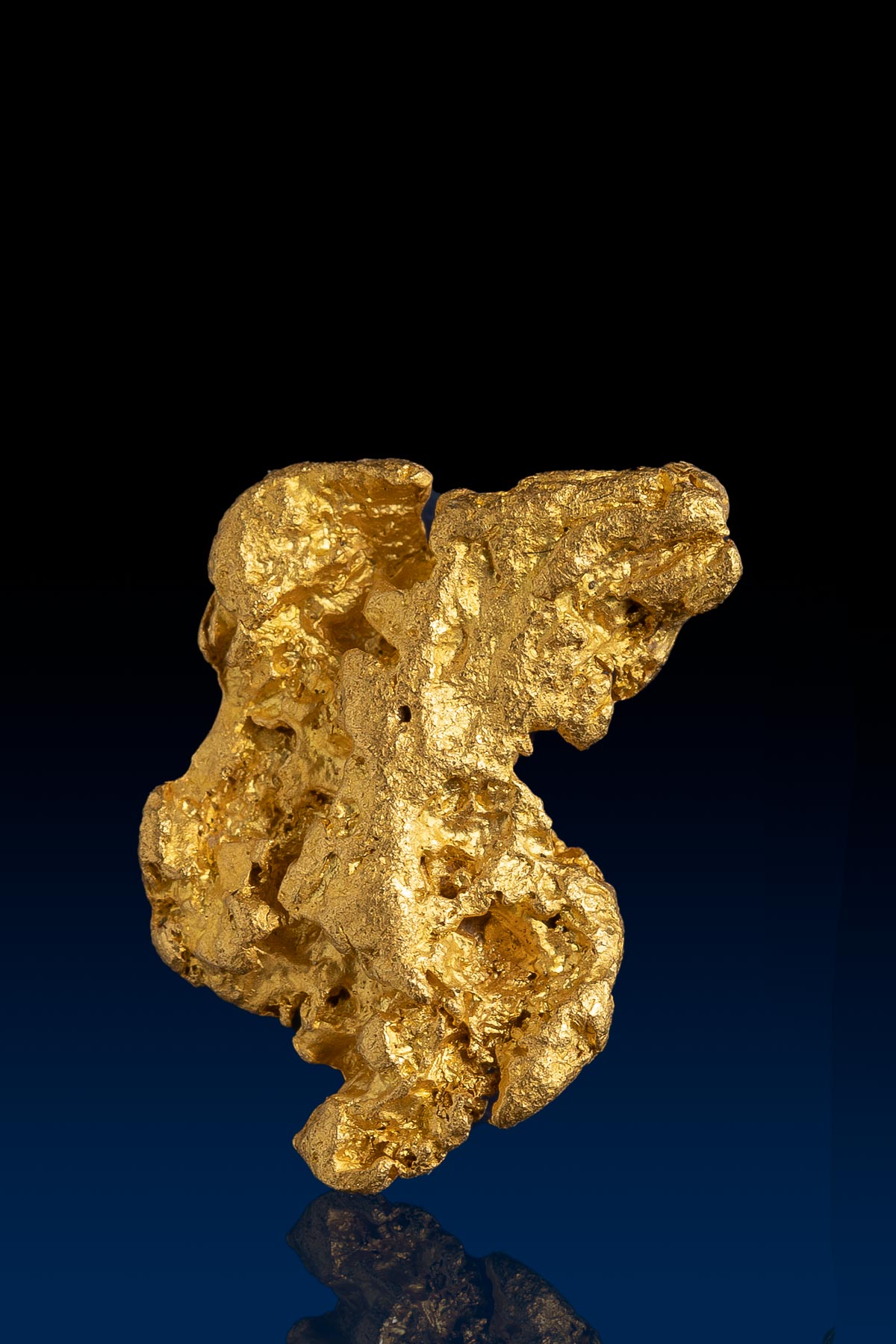 S Shaped Australian Natural Gold Nugget - 4.85 grams