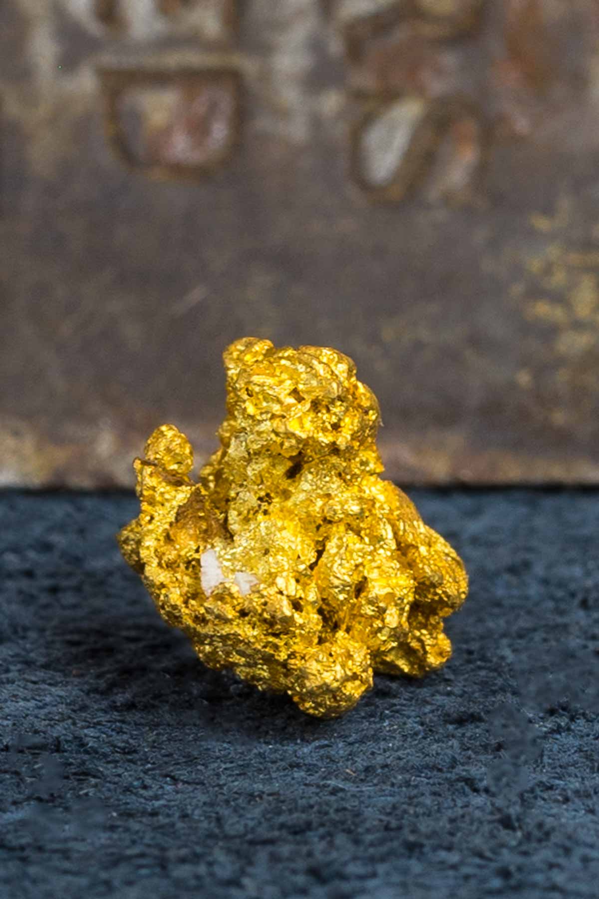 Crusty Rounded and Chunky Natural Australian Gold Nugget
