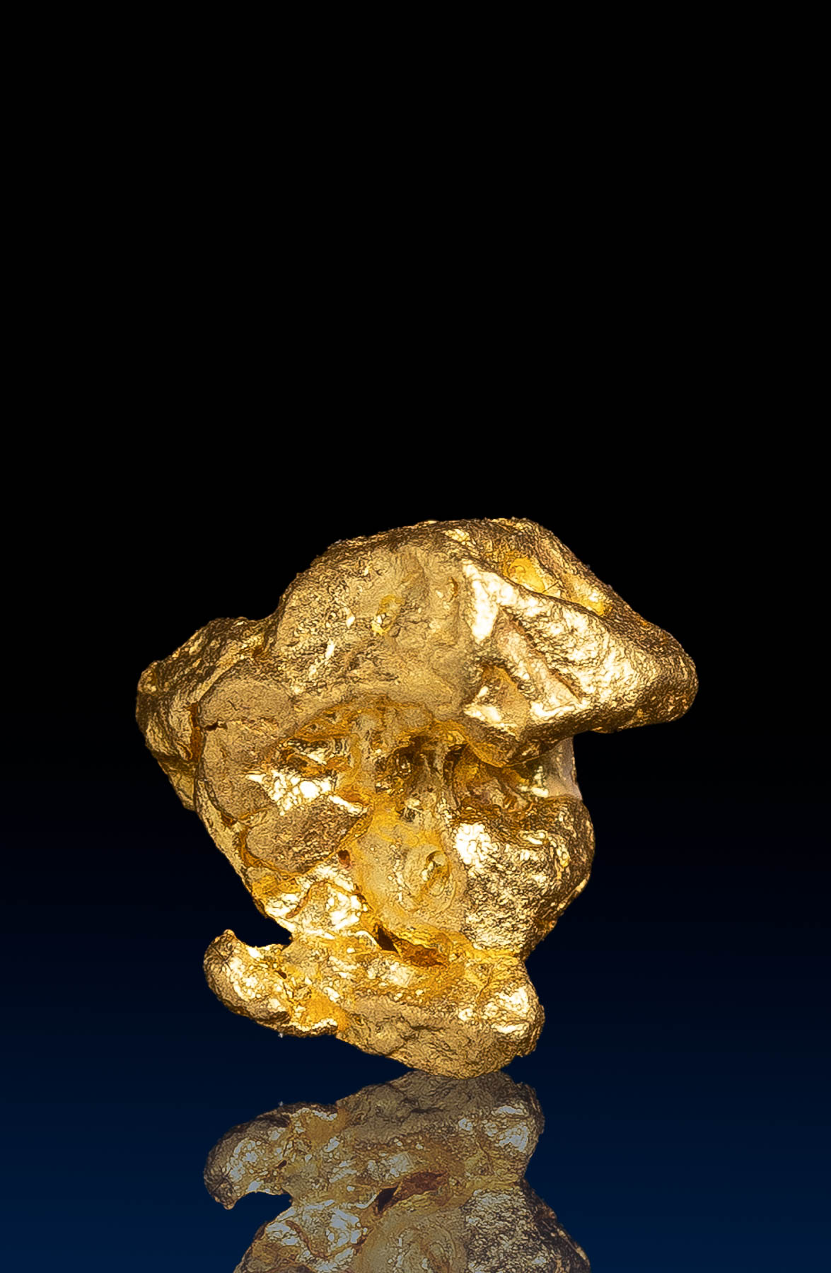 Sharp Gold Crystal Nugget from Alta Floresta, Brazil