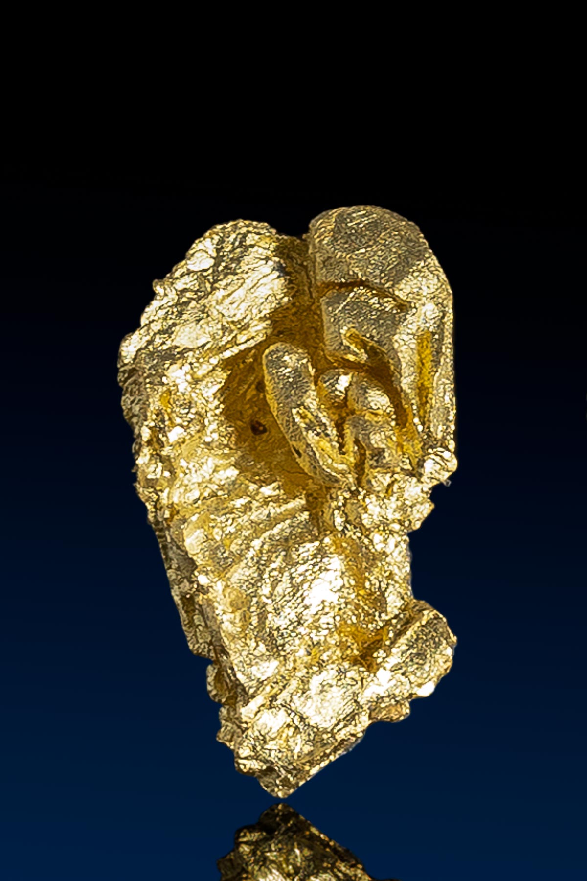 Oblong Nevada Natural Gold Nugget - 1.17 grams