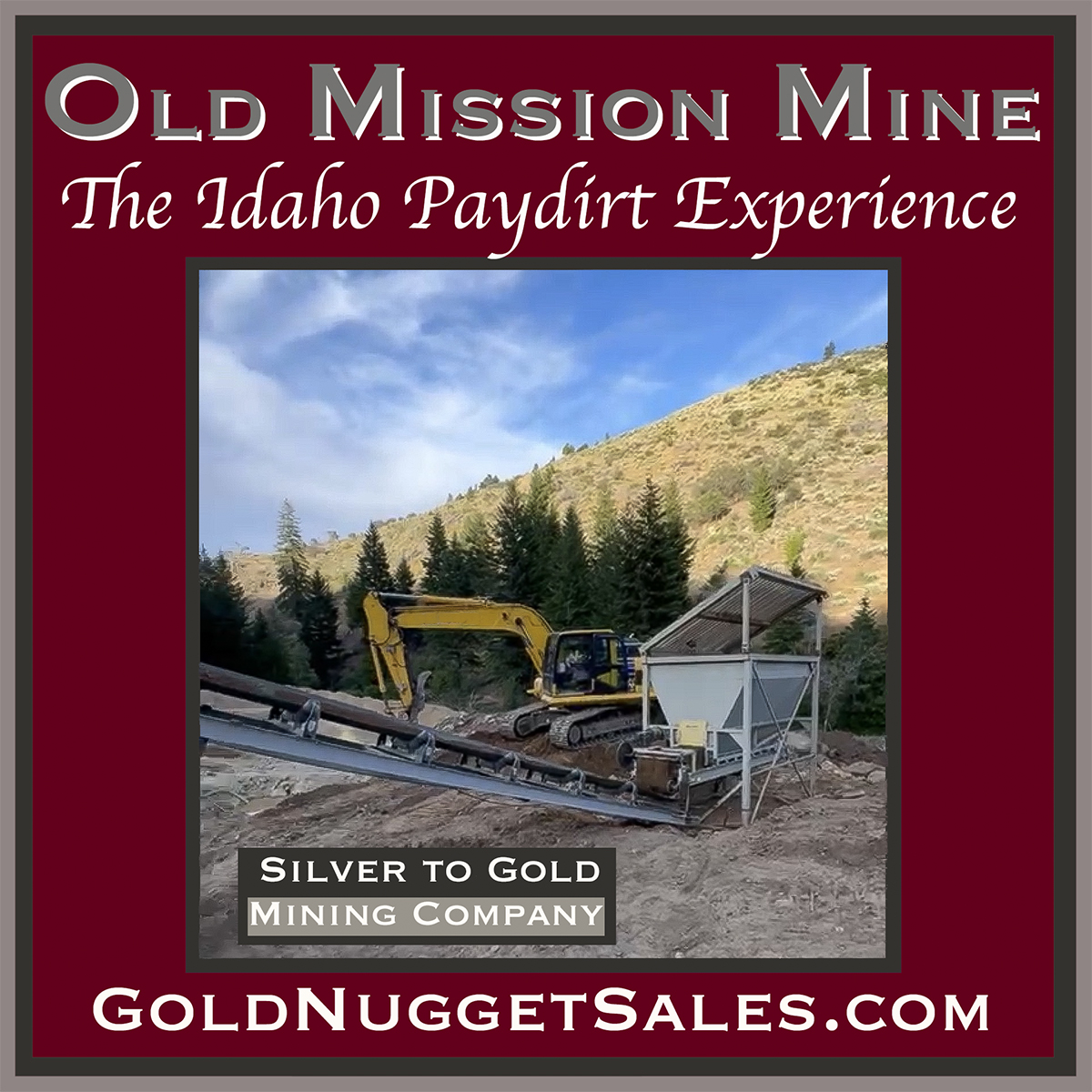 (image for) Old Mission Mine - The Idaho Paydirt - One Gram of Gold Guaranteed