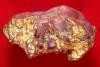 Australian Gold in Rose Quartz - Rare - 19.1 Grams